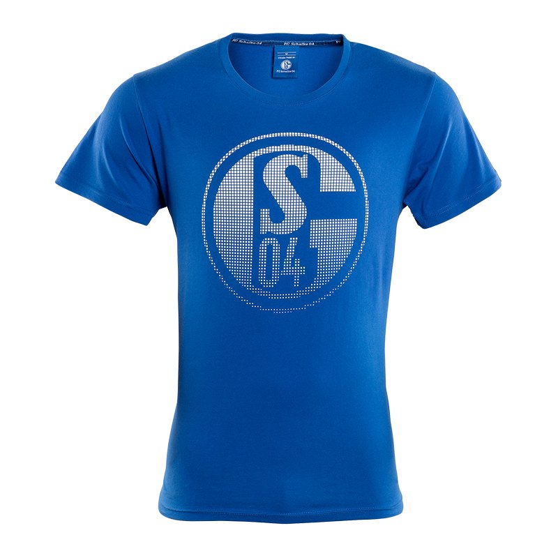FC Schalke 04 T-Shirt Signet Blau Weiss | Verein | Mannschaft | Soccer ...