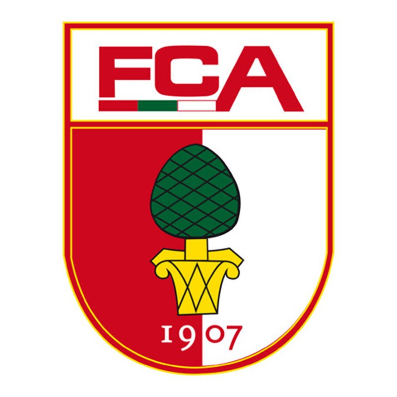 FC Augsburg Wandtattoo Logo Rot Weiss rot
