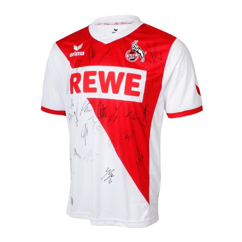 Erima 1. FC Köln Trikot Home 2014/15, signiert weiss