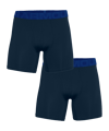 Under Armour Tech 6in Boxershort 2er Pack F400 - blau