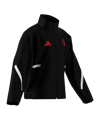 adidas Manchester United Anthem Jacke Kids Schwarz - schwarz