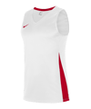 Nike Team Basketball Stock Trikot Weiss Rot F103