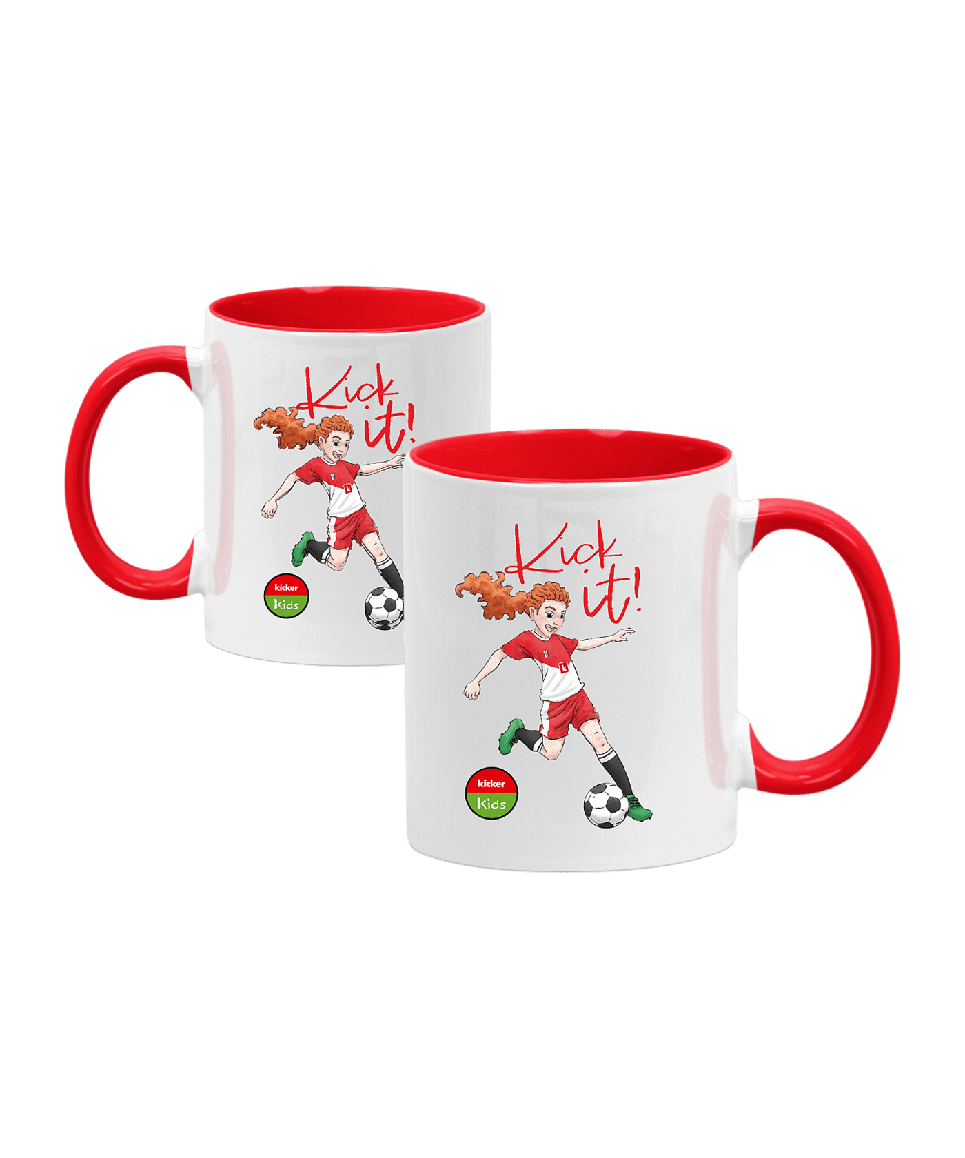 kicker "Kick it" Girl Tasse Kids Rot - rot