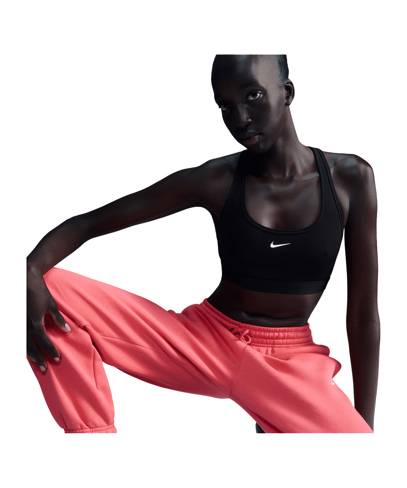 Nike Swoosh Light Support Bra Sport-BH Damen Schwarz Weiss F010 - schwarz