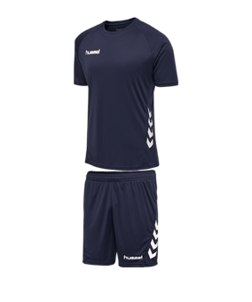 Hummel Promo Trikotset kurzarm Blau F7026 