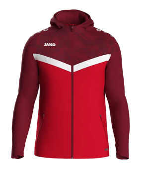 JAKO Iconic Kapuzenjacke Damen Rot F103 - rot