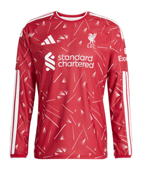 adidas FC Liverpool Authentic Trikot Langarm Home 2026/2027 Rot - rot