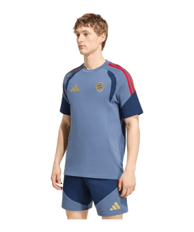 adidas FC Bayern München Sweat T-Shirt Blau - blau