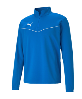 PUMA teamRISE HalfZip Sweatshirt Blau F02 - blau