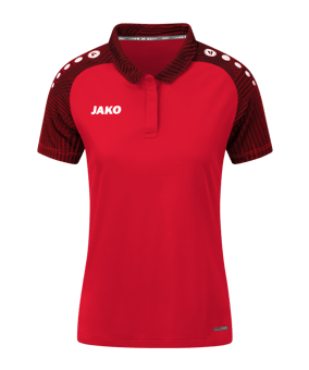 JAKO Performance Poloshirt Damen Rot Schwarz F101 - rot