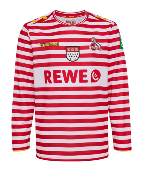 Hummel 1. FC Köln Karneval Trikot Langarm 2025/2026 Kids Weiß F9402 - weiss