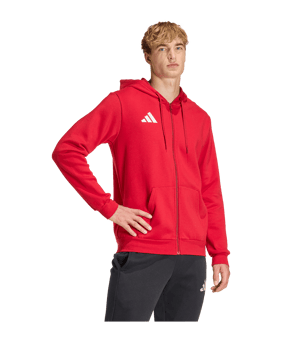 adidas Entrada 26 Kapuzenjacke Rot - rot