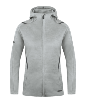 JAKO Challenge Freizeit Kapuzenjacke Damen F521 - grau