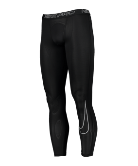 Nike Pro Tight Lang Schwarz Weiss F010 - schwarz