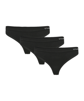 Hummel hmlJUNO Seamless Tanga 3er Pack Damen F2001 - schwarz