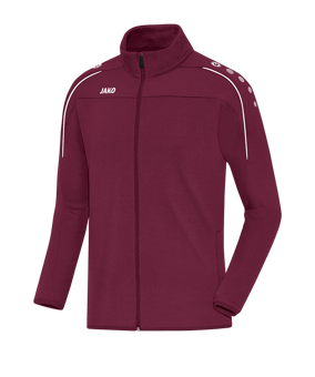 Jako Classico Freizeitjacke Damen Dunkelrot F14 - rot