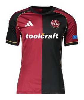 adidas 1. FC Nürnberg Trikot Heim 2025/2026 Rot - rot