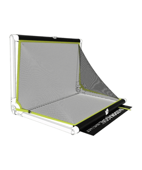 BAZOOKAGOAL SPARE-NET | 180x90 cm Schwarz Gelb - schwarz
