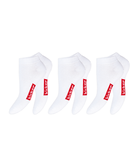 kicker Sneaker Socken 3er Pack Weiss - weiss