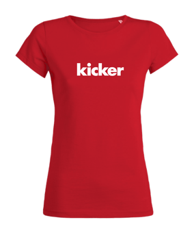 kicker Classic T-Shirt Damen Rot FC004 - rot