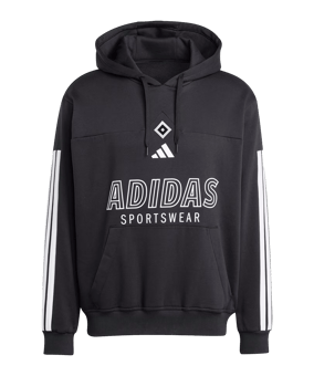adidas Hamburger SV Hoody Schwarz - schwarz