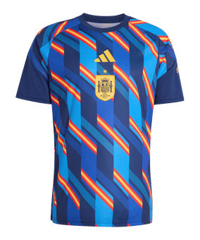 adidas RFEF Spanien Pre T-Shirt Blau - blau
