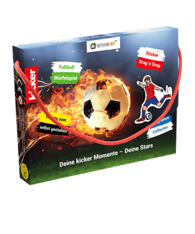 kicker Selbstmachbuch Kids Blau Rot - blau
