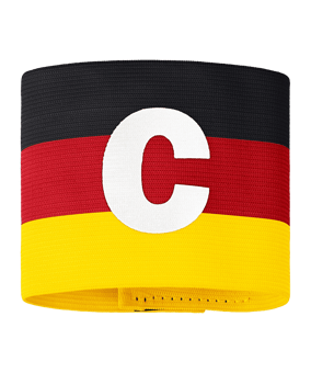 JAKO Kapitänsbinde Schwarz Rot Gold F764 - schwarz