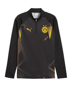 PUMA Borussia Dortmund Warm Up 14 Zip Top Schwarz F07 - schwarz