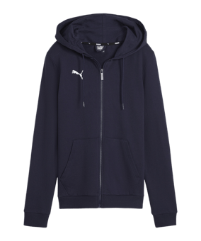 PUMA teamGOAL Casuals Kapuzenjacke Damen Blau F06 - dunkelblau