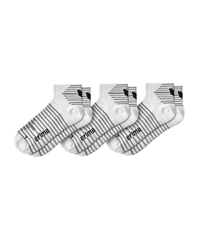 Erima 3-Pack Kurzsocken Weiss - weiss