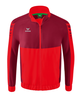 Erima Six Wings Präsentationsjacke Kids Rot - rot