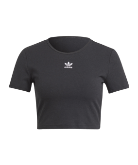adidas RIB T-Shirt Damen Schwarz - schwarz