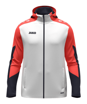 JAKO Dynamic Kapuzenjacke Weiß F026 - weiss