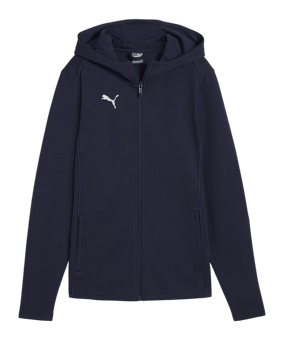 PUMA teamFINAL Casuals Kapuzenjacke Damen Blau F06 - dunkelblau