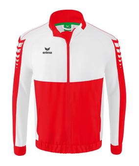 Erima Six Wings Präsentationsjacke Kids Rot Weiss - rot