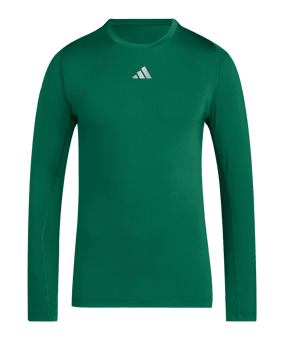 adidas TechFit Longsleeve T-Shirt Grün - gruen