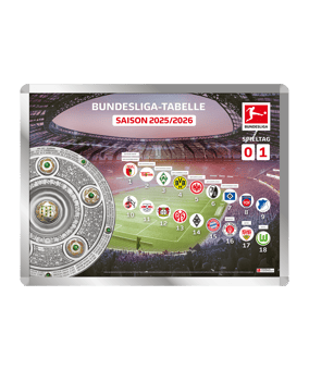 Magnettabelle Bundesliga 2025/2026 - schwarz