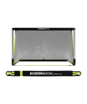 Bazookagoal ALUMINIUM Teleskoptor | 150x90 cm Silber Weiss - schwarz