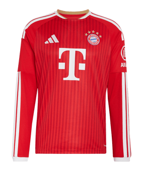 adidas FC Bayern München Trikot Langarm Home 2026/2027 Rot - rot
