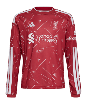 adidas FC Liverpool Trikot Langarm Home 2026/2027 Kids Rot - rot