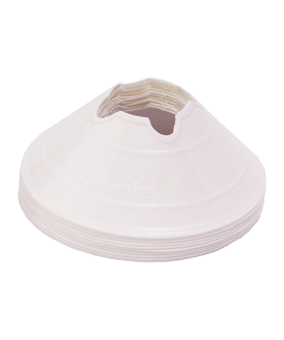Cawila Markierungshauben M | 10er Set | Durchmesser 20cm, Höhe 6cm | weiß - weiss