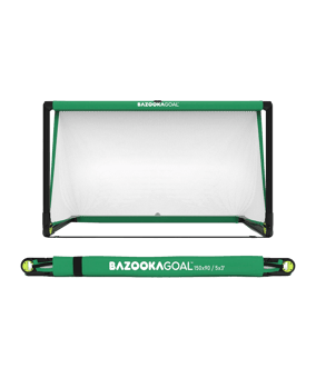 Bazookagoal Teleskoptor | 150x90 cm Grün Weiss - gruen