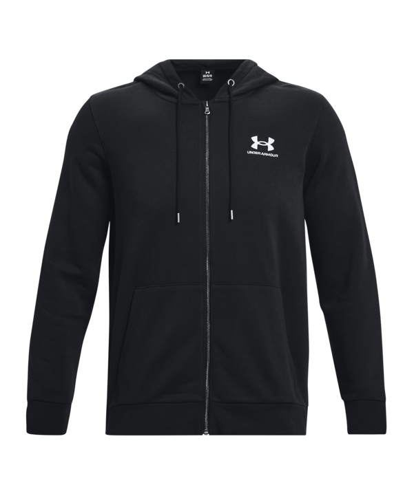 Under Armour Ess Fleece Kapuzenjacke Schwarz F001 - schwarz