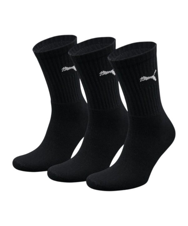 PUMA Sport 3er Pack Socken Schwarz F200 - schwarz