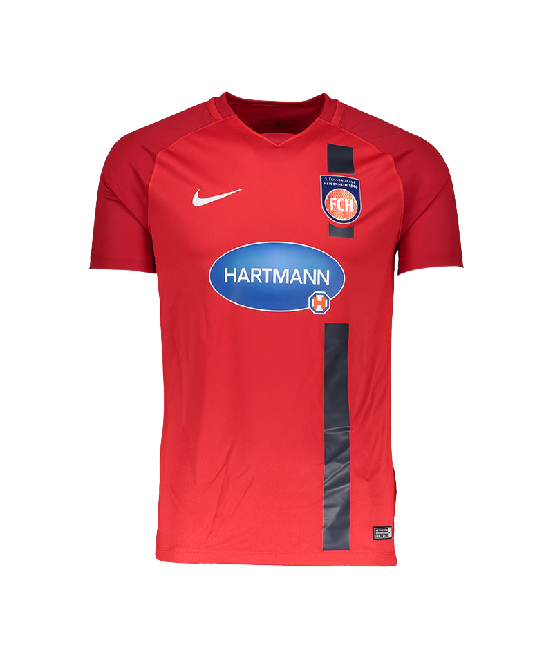 Nike 1. FC Heidenheim Trikot Home Kids 17/18 F657 rot