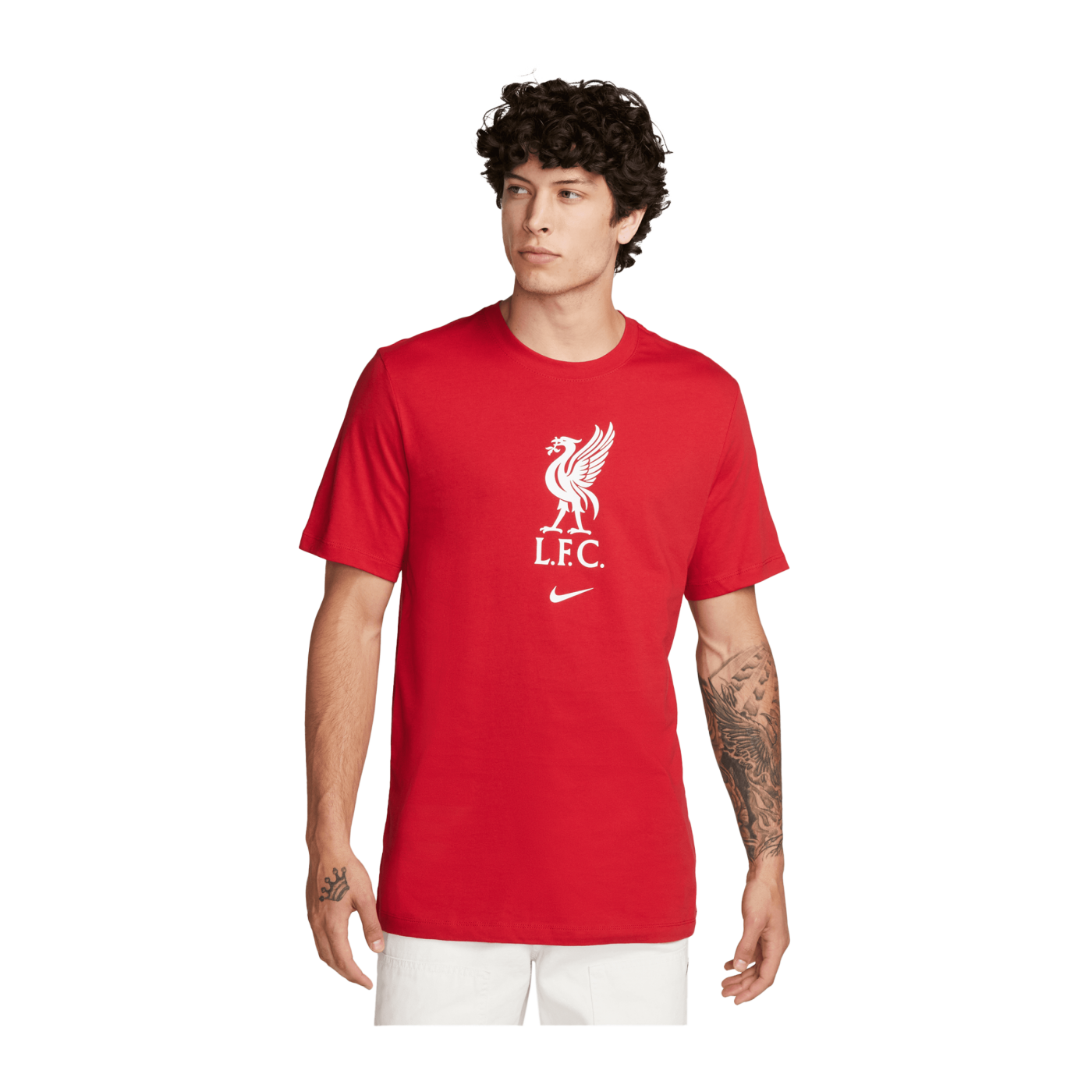 Nike FC Liverpool Crest T-Shirt Rot F687 | Liga | Replica | Fanshirt
