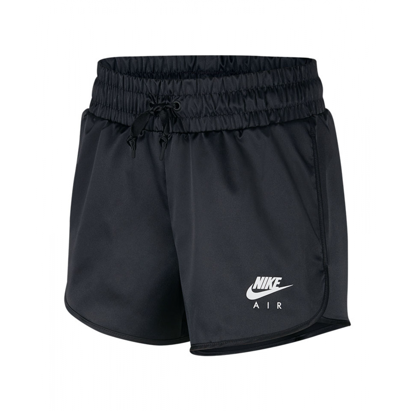 nike black satin shorts