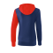 Erima 5-C Trainingsjacke mit Kapuze Damen Blau Rot - Blau