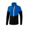 Erima Squad HalfZip Sweatshirt Blau Schwarz - blau